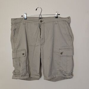 Lee Men's 40 Gray Cargo Shorts